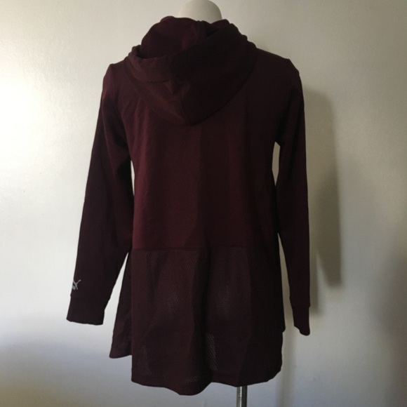 PUMA Evo Drapey Fullzip Hoodie Winetasting/Copper - Picture 4 of 5